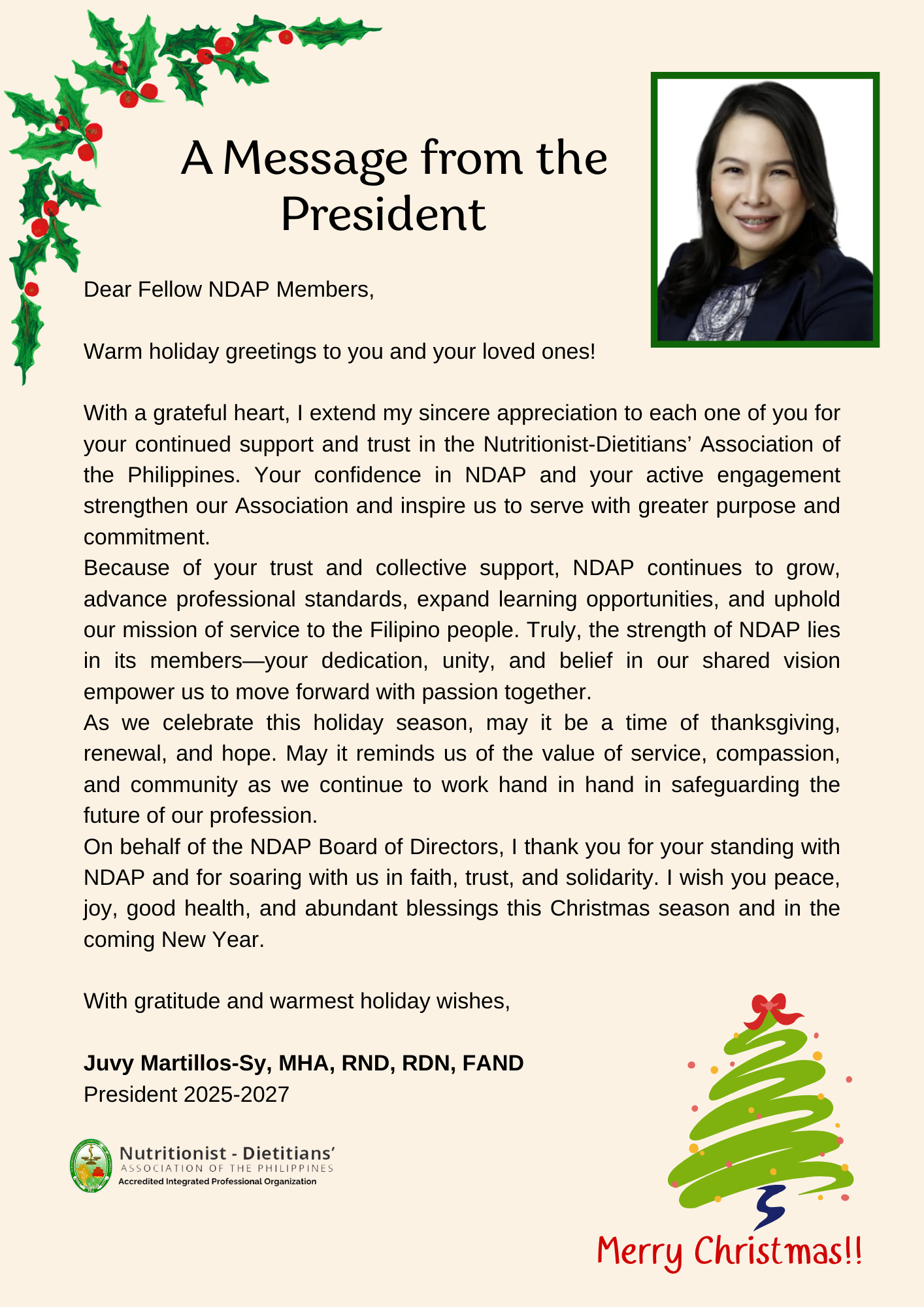 NDAP Greetings